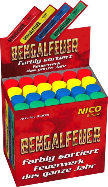 Bengalfeuer 24. Stk gemischt, KAT F1